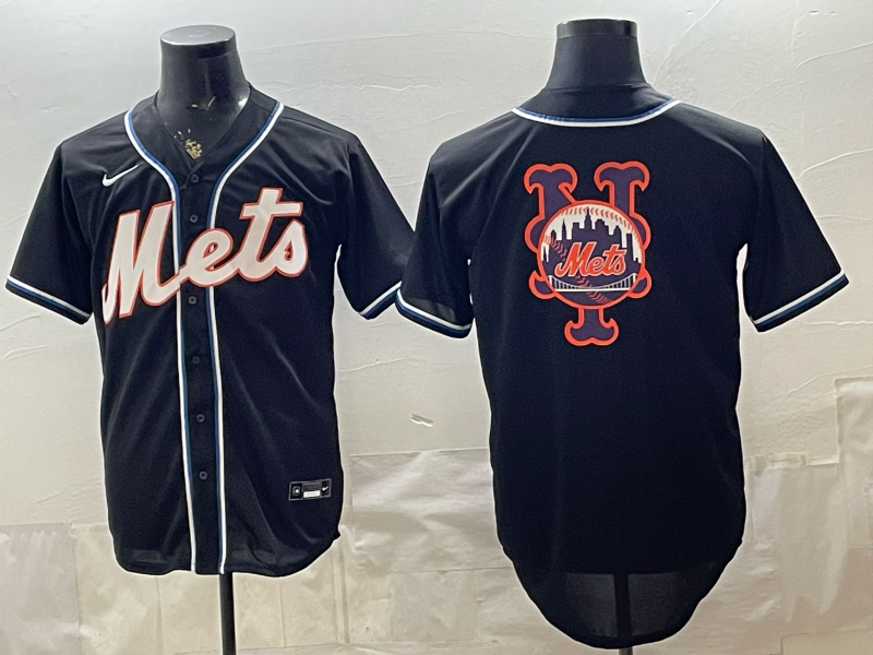 Men new york mets blank black Nike MLB Jersey 0520012->new york mets->MLB Jersey